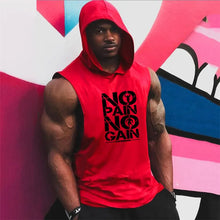 Load image into Gallery viewer, No Pain No Gain Training Tank Hoodie