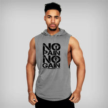 Load image into Gallery viewer, No Pain No Gain Training Tank Hoodie