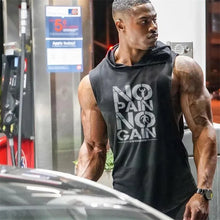 Load image into Gallery viewer, No Pain No Gain Training Tank Hoodie
