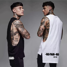 Load image into Gallery viewer, No Pain, No Gain Extended Casual Tank