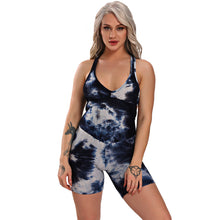 Load image into Gallery viewer, Textured Tie Dye Sports Fit Active Suit