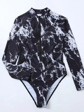 Load image into Gallery viewer, Marble Swag Sports Fit Active Swimsuit
