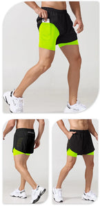 Men's Simple Swag Running Shorts with Back Pocket and Cell Trainer