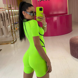 Highlighter Swag Assassin Active Fit Zip-Up Suit