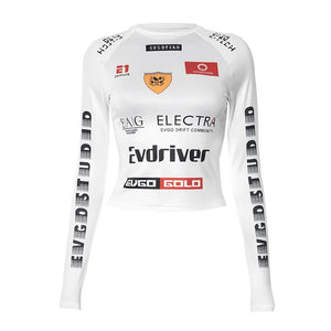 E1 Sponsored Active Swag Fit Sports Top