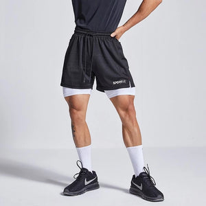 Sportive Side Pocket Stash Compression Athletic Shorts