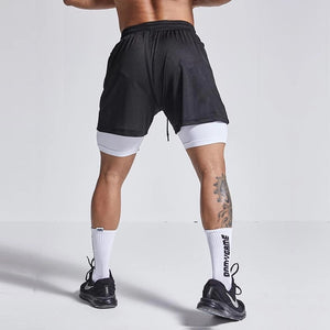 Sportive Side Pocket Stash Compression Athletic Shorts