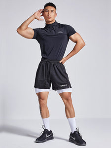 Sportive Side Pocket Stash Compression Athletic Shorts